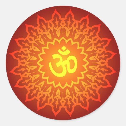 Decoratief ontwerp ronde sticker (Voorkant)