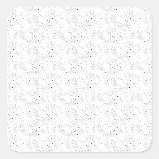 decoratief ontwerp Twee Vierkante Sticker (Voorkant)