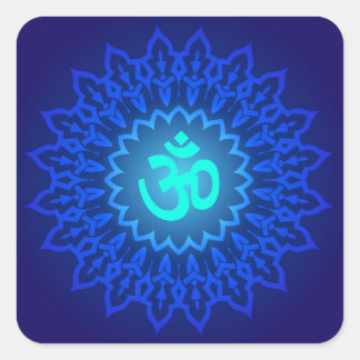 Decoratief ontwerp vierkante sticker