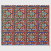  decoratief ontwerppatroon cadeaupapier (Vlak)