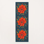 Decoratief Oranje ventilator Abstract botanische k Yogamat (Voorkant)