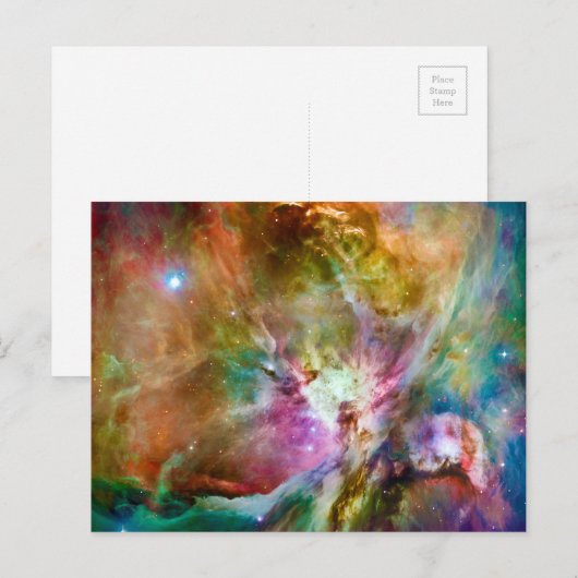Decoratief Orion Nebula Galaxy Space Foto Briefkaart (Voorkant / Achterkant)