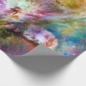 Decoratief Orion Nebula Galaxy Space Foto Cadeaupapier (Hoek)
