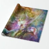 Decoratief Orion Nebula Galaxy Space Foto Cadeaupapier (Uitgerold)