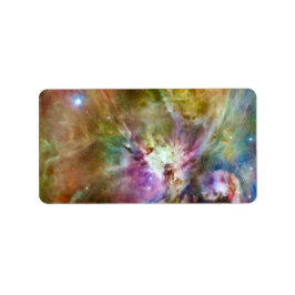 Decoratief Orion Nebula Galaxy Space Foto Etiket