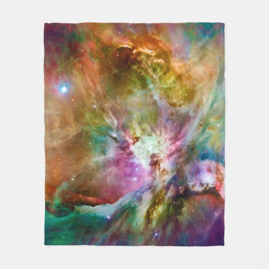 Decoratief Orion Nebula Galaxy Space Foto Fleece Deken (Voorkant)