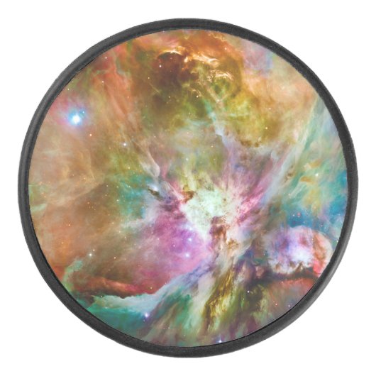 Decoratief Orion Nebula Galaxy Space Foto Hockey Puck (Voorkant)