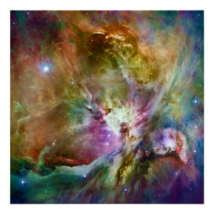 Decoratief Orion Nebula Galaxy Space Foto Perfect Poster