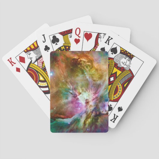Decoratief Orion Nebula Galaxy Space Foto Speelkaarten (Achterkant)