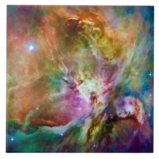 Decoratief Orion Nebula Galaxy Space Foto Tegeltje (Voorkant)