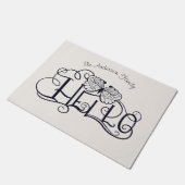 Decoratief ornament hallo manuscriptfamilie Deurkl Deurmat (Schuin)