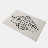 decoratief ornament monogram deurmat (Schuin)