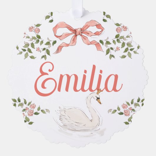 Decoratief Ornament - Princess Swan (Voorkant)