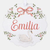 Decoratief Ornament - Princess Swan Kaart (Voorkant)