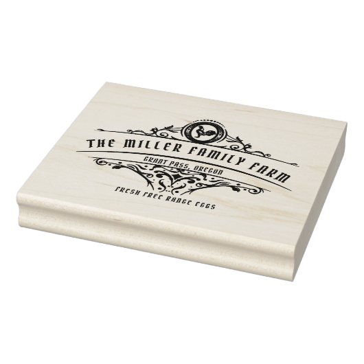 Decoratief Ornament  Script Egg Carton Rubberstempel (Stempel)