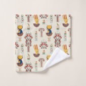 Decoratief oud Egyptisch naadloos patroon Bad Handdoek (Wasdoekje)