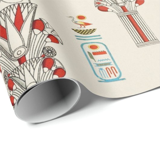Decoratief oud Egyptisch naadloos patroon Cadeaupapier (Rol Hoek)
