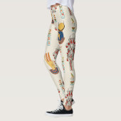 Decoratief oud Egyptisch naadloos patroon Leggings (Links)
