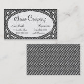 Decoratief ovaal Lijst Collectie Visitekaartje (Voorkant / Achterkant)