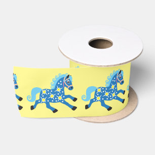 decoratief paard satijnen lint