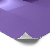 Decoratief Paars fractal Poster (Hoek)
