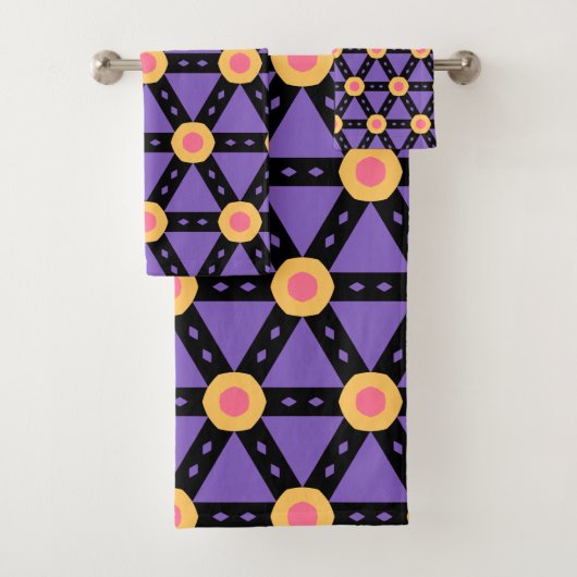 Decoratief Paarse Bad Handdoek (Insitu)