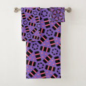 Decoratief Paarse Bad Handdoek (Insitu)