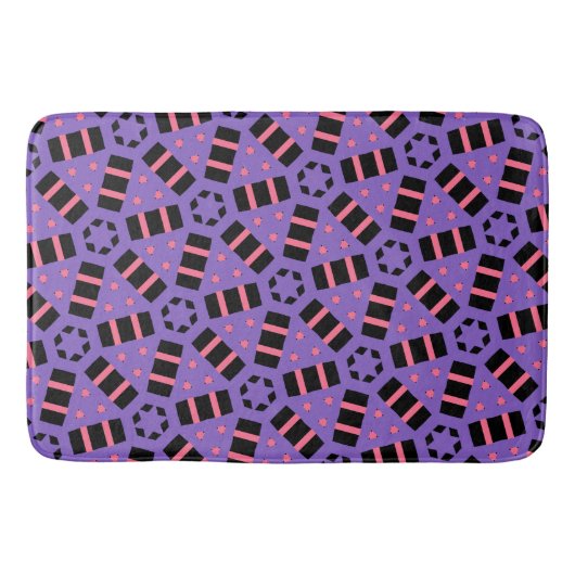 Decoratief Paarse Badmat (Voorkant)