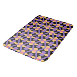 Decoratief Paarse en Geel Badmat