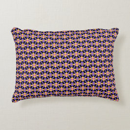 Decoratief paarse geel accent kussen