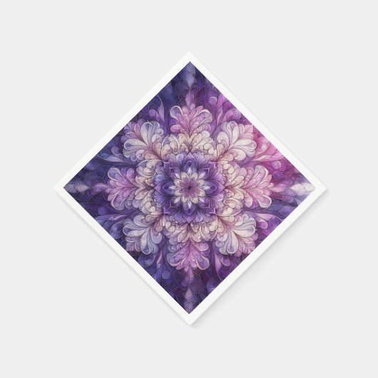 Decoratief Paarse Servet (Hoek)