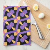 Decoratief Paarse Theedoek (Quarter Fold)