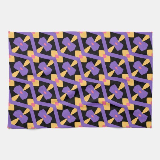 Decoratief Paarse Theedoek (Horizontaal)