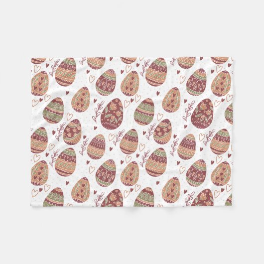 Decoratief paaspatroon | Fleece Blanket (Voorkant (Horizontaal))