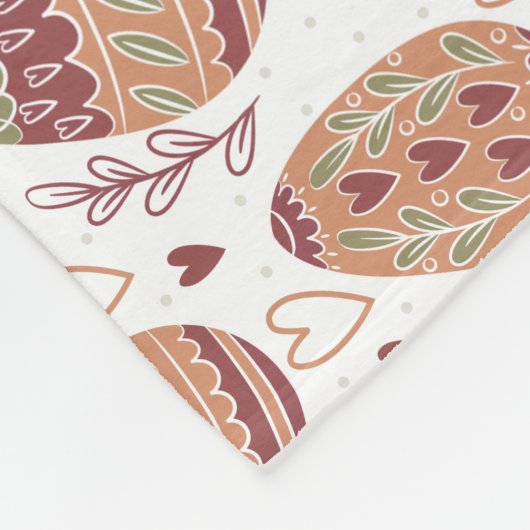 Decoratief paaspatroon | Fleece Blanket (Hoek)