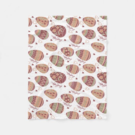 Decoratief paaspatroon | Fleece Blanket Deken (Voorkant)