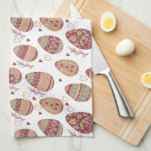 Decoratief paaspatroon | Keukenhanddoek (Quarter Fold)