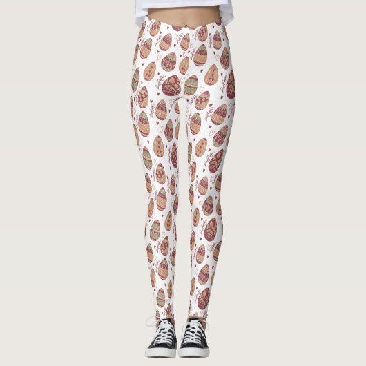 Decoratief paaspatroon | Leggings (Voorkant)