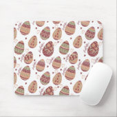 Decoratief paaspatroon | Mousepad Muismat (Met muis)
