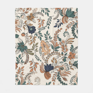 decoratief paisley, naadloos, klein patroon fleece deken