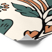 decoratief paisley, naadloos, klein patroon poster (Hoek)