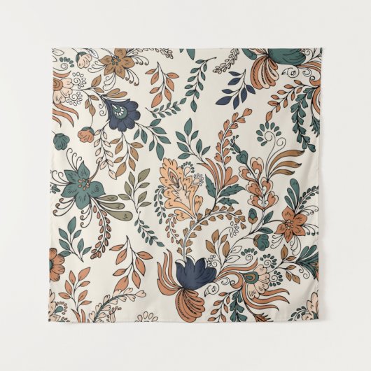  decoratief paisley, naadloos, klein patroon wandkleed (Voorkant)