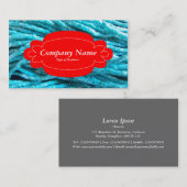 Decoratief paneel 01 - Rood - Bead Rope 02 Visitekaartje (Voorkant / Achterkant)