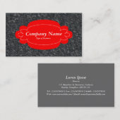 Decoratief paneel 01 - Rood - Fijnwol 01 Visitekaartje (Voorkant / Achterkant)