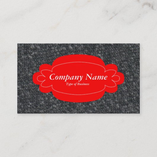 Decoratief paneel 01 - Rood - Fijnwol 01 Visitekaartje (Voorkant)