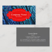 Decoratief paneel 01 - Rood - Rood - Rood omhulsel Visitekaartje (Voorkant / Achterkant)