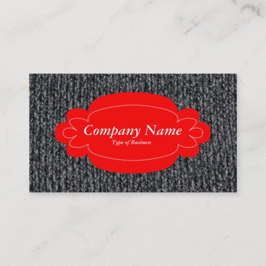 Decoratief paneel 01 - Rood - Wooly Jumper 02 Visitekaartje (Voorkant)