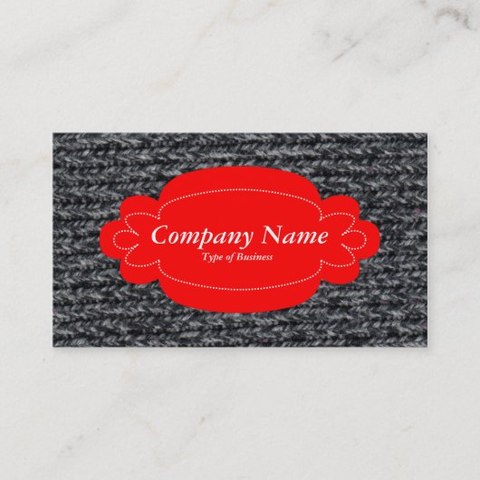 Decoratief paneel 01 - Rood - Wooly Jumper 03 Visitekaartje (Voorkant)