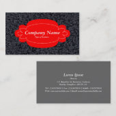 Decoratief paneel 01 - Rood - Wooly tapijt Visitekaartje (Voorkant / Achterkant)