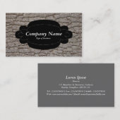 Decoratief paneel 01 - Zwart - Bark 01 Visitekaartje (Voorkant / Achterkant)